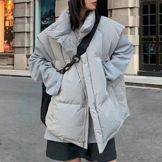 Stand-up Collar Thick Cold-proof Warm Casual Jacket