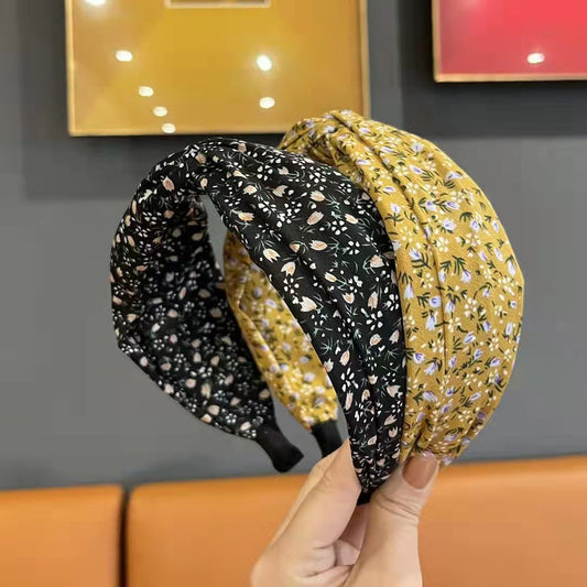 Retro French Wide Brim Hair Band Hair Fixer Women's Summer