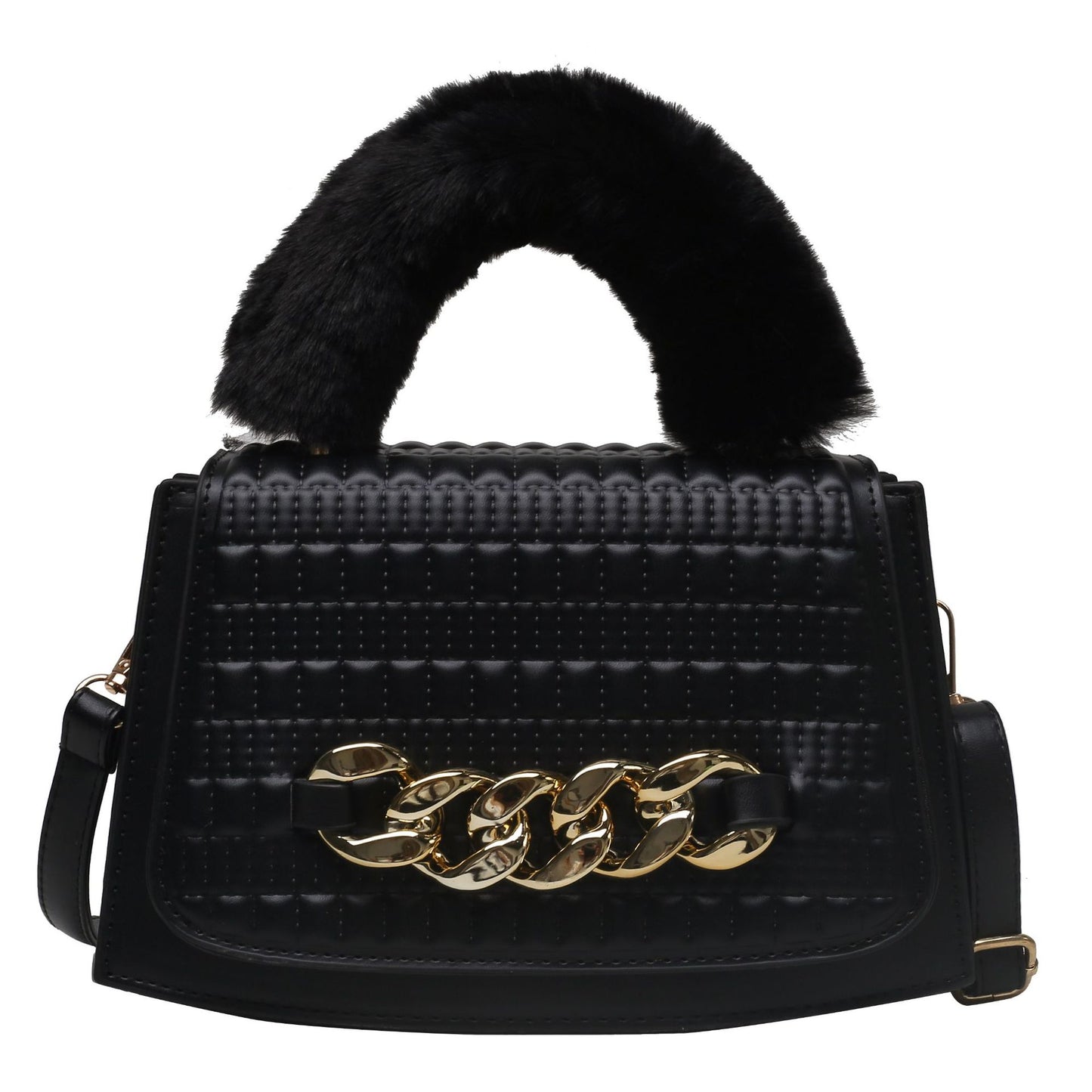 Plush Chain Handbag Ladies One-shoulder Diagonal