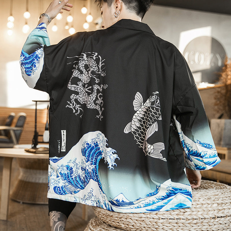 Chinese Tang Costume Improved Hanfu Men's Robe Coat