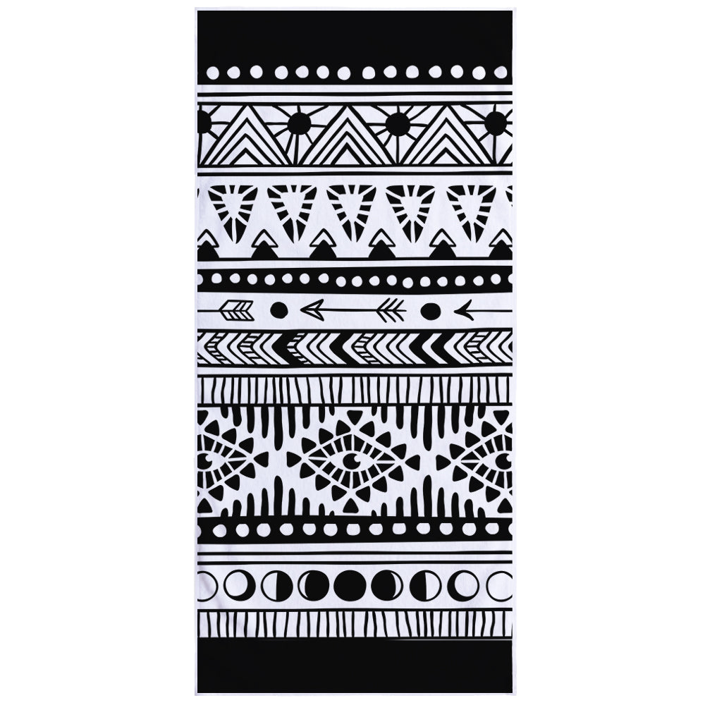 Microfiber Square Print Beach Towel
