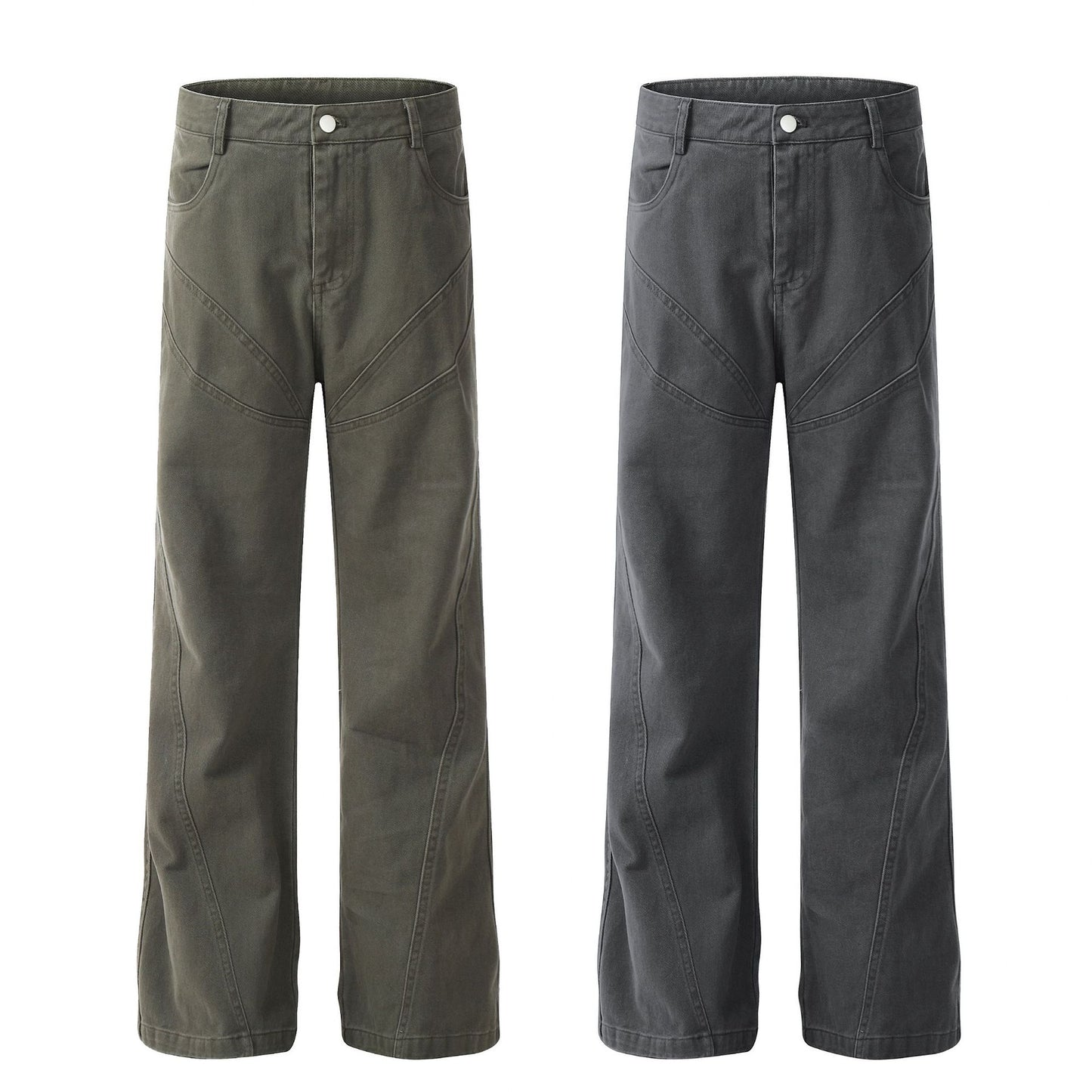 American Cotton Overalls Retro High Street Straight