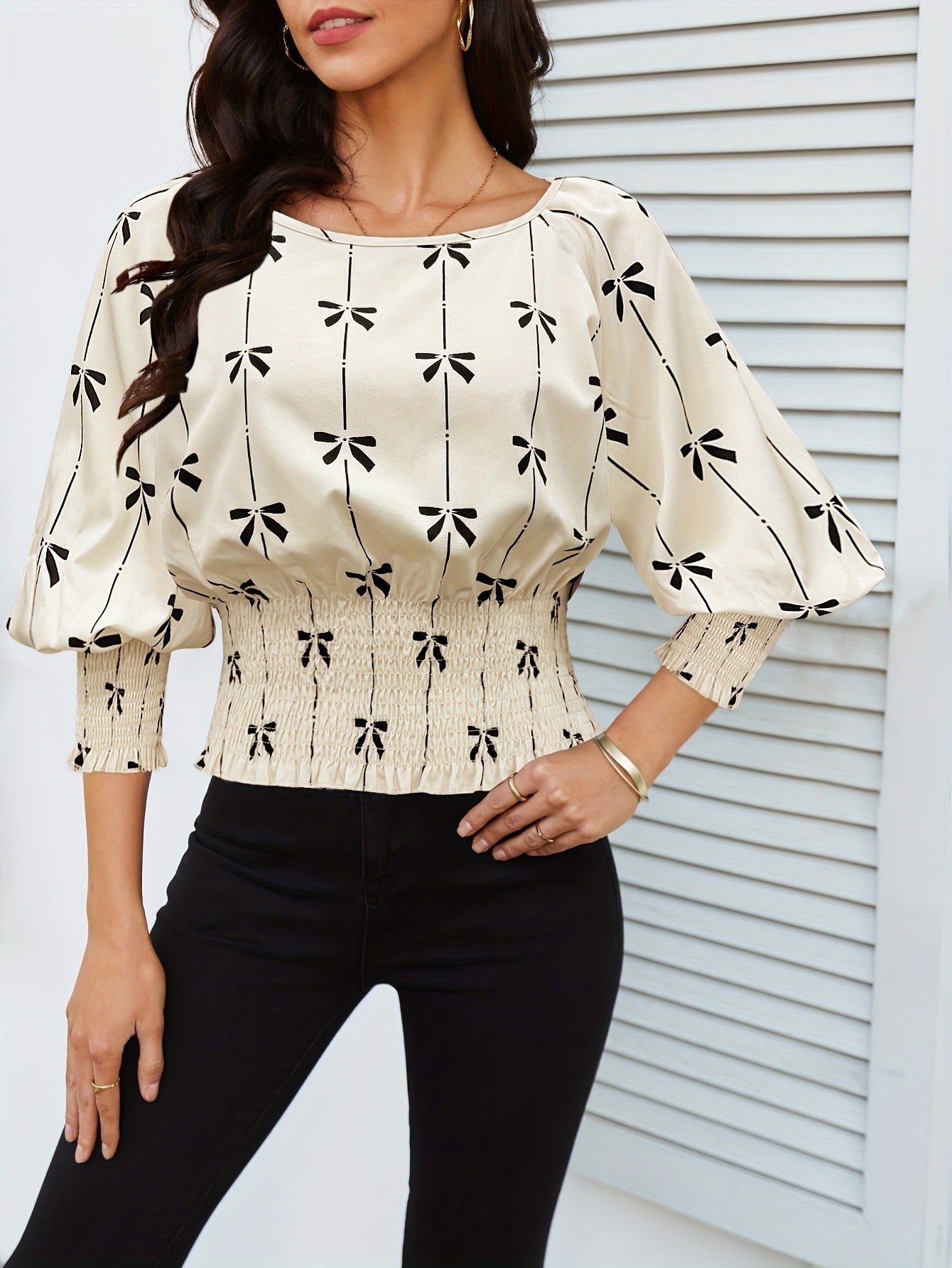 Fashionable Printed Shirt Women's Top