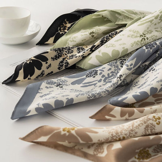 Elegant Silk Scarf Spring Matching Shirt