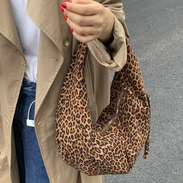 Suede Retro Minimalist Casual Pleated Tote Bag