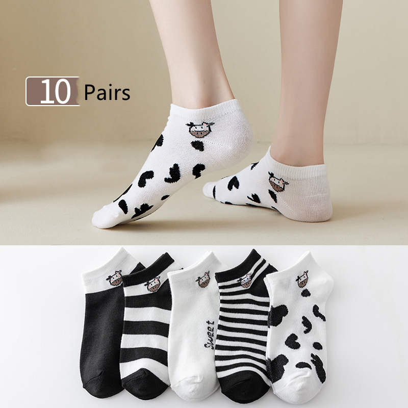 Socks Female Japanese Cartoon Shallow Mouth Casual Socks