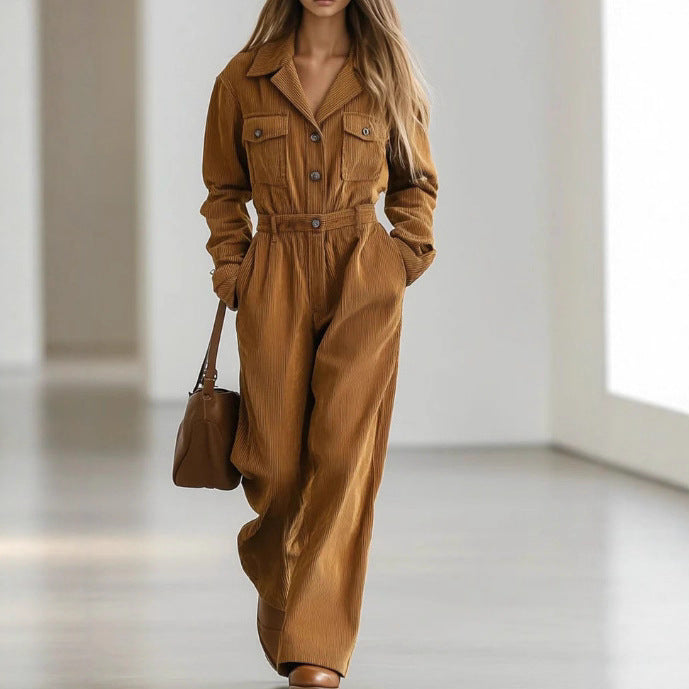 Simple Solid Color Design Womens Overalls