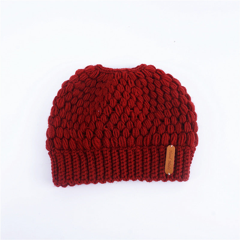 European And American New Knitted Hat Ladies Warm Ear Protection