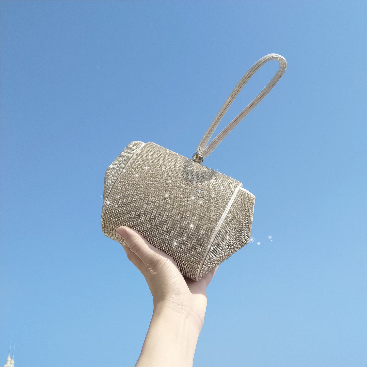 Med diamant håndtaske lille taske crossbody