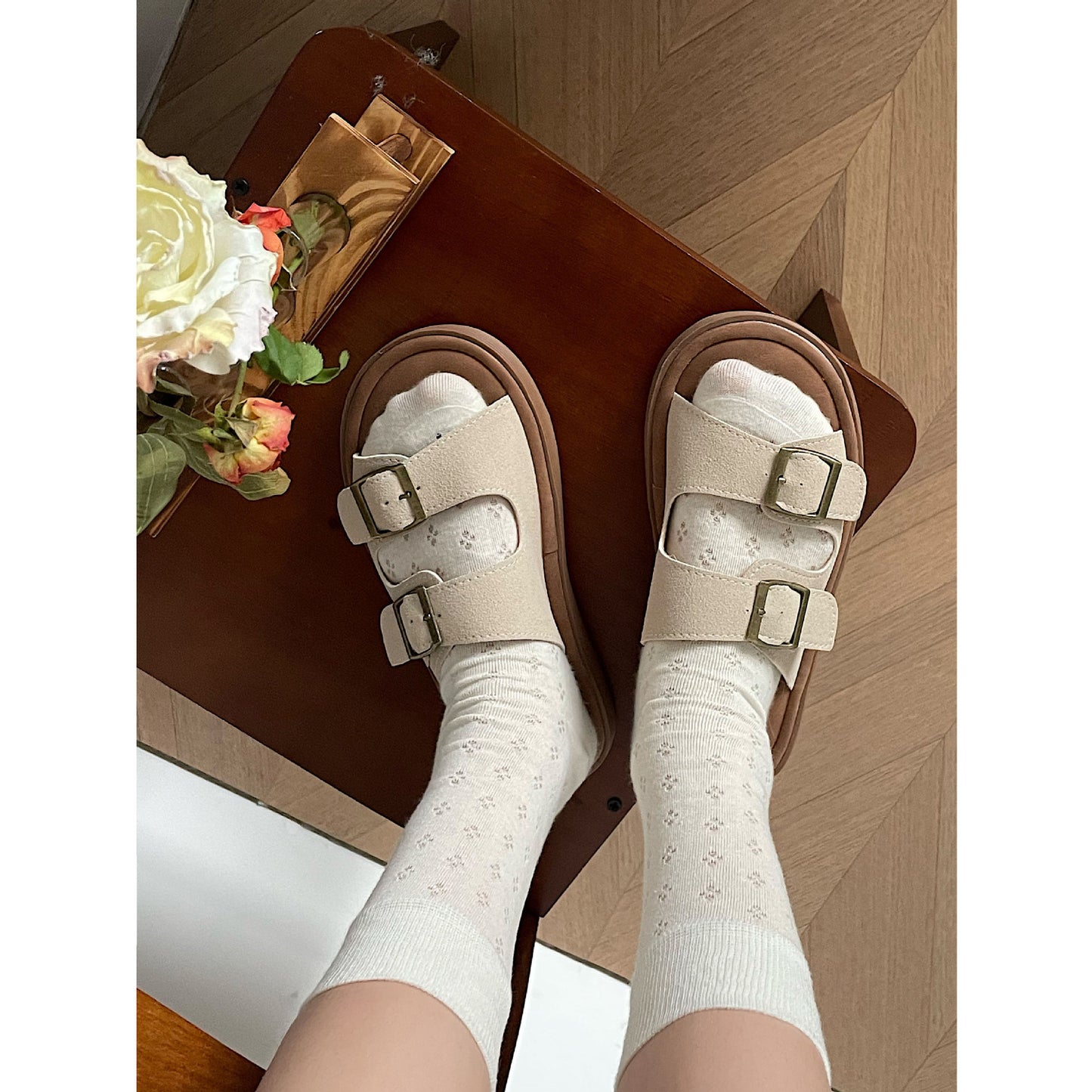 Casual Platform Non-slip Beach Flip-flops Women's Summer Outerwear