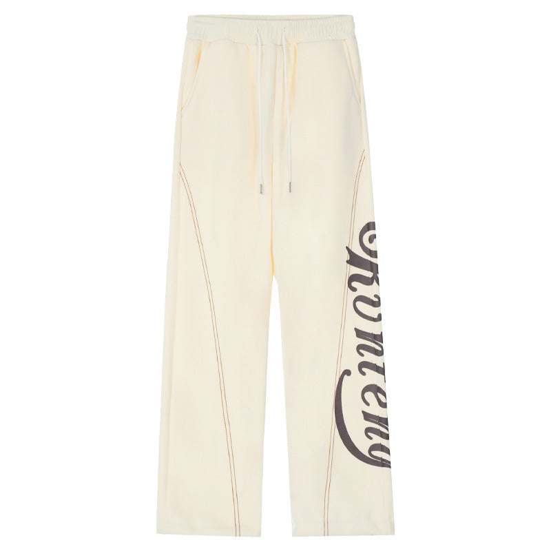 Men's American Vintage Letter Casual Pants