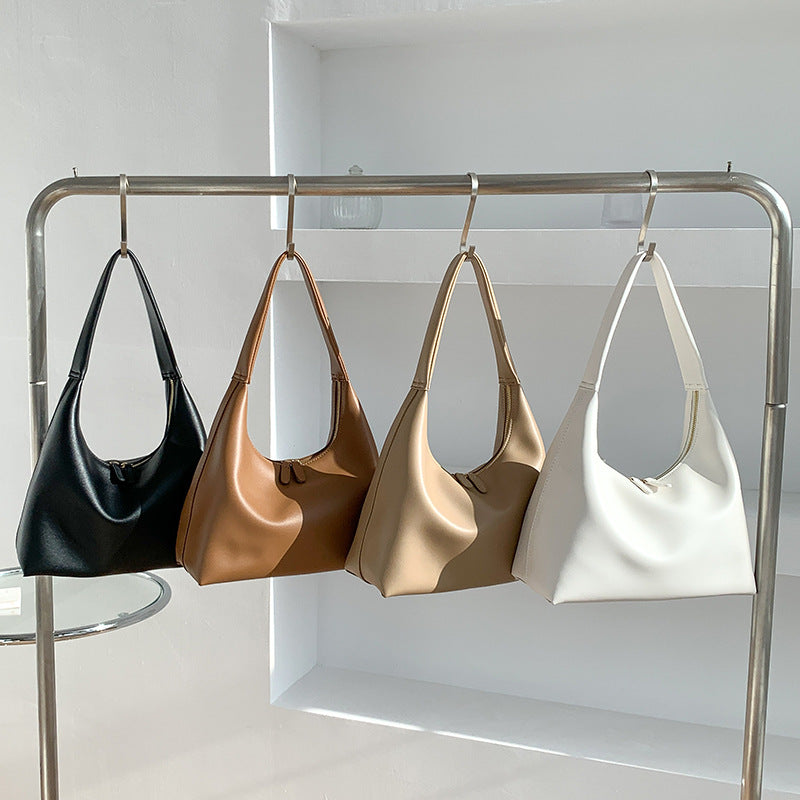 Simple Soft-leather Shoulder Bag For Women Versatile And Niche