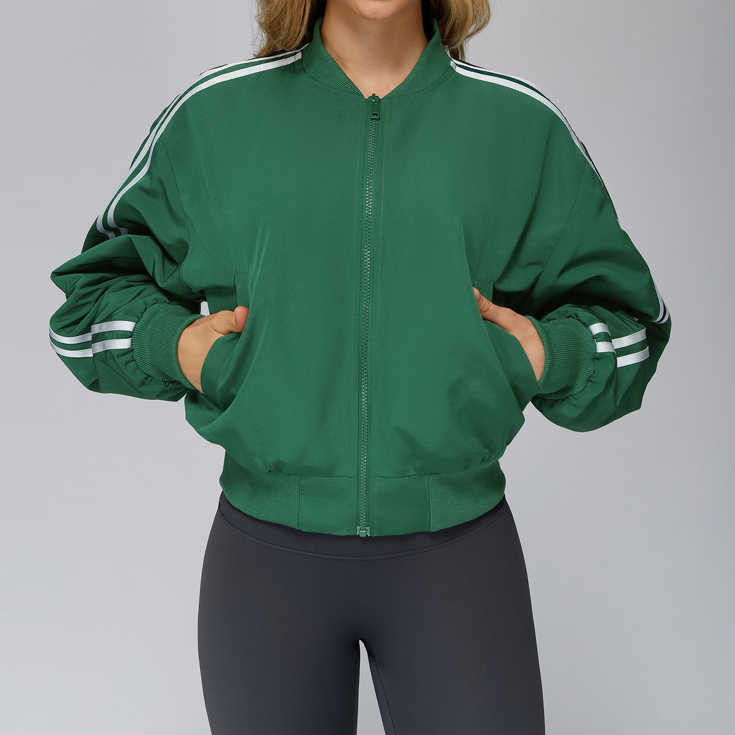 Baggy Coat Pocket Zipper Thermal Sports Jacket