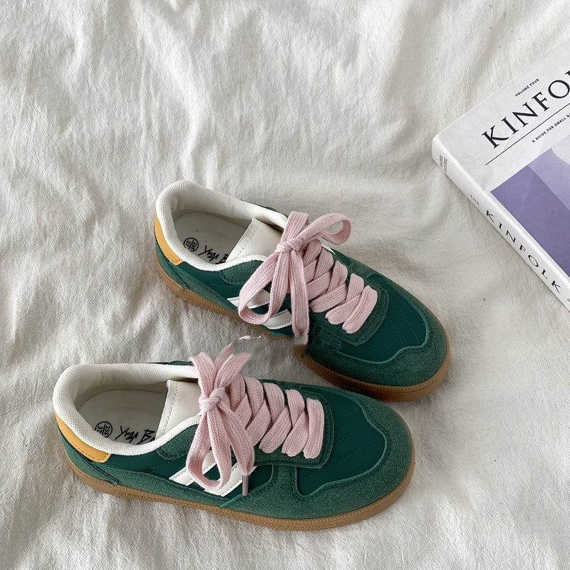 Versatile Niche Retro Thick Soled Casual Board Shoes