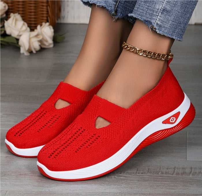 Middle-aged And Elderly Mom Shoes Soft Bottom Casual Mesh Shoes