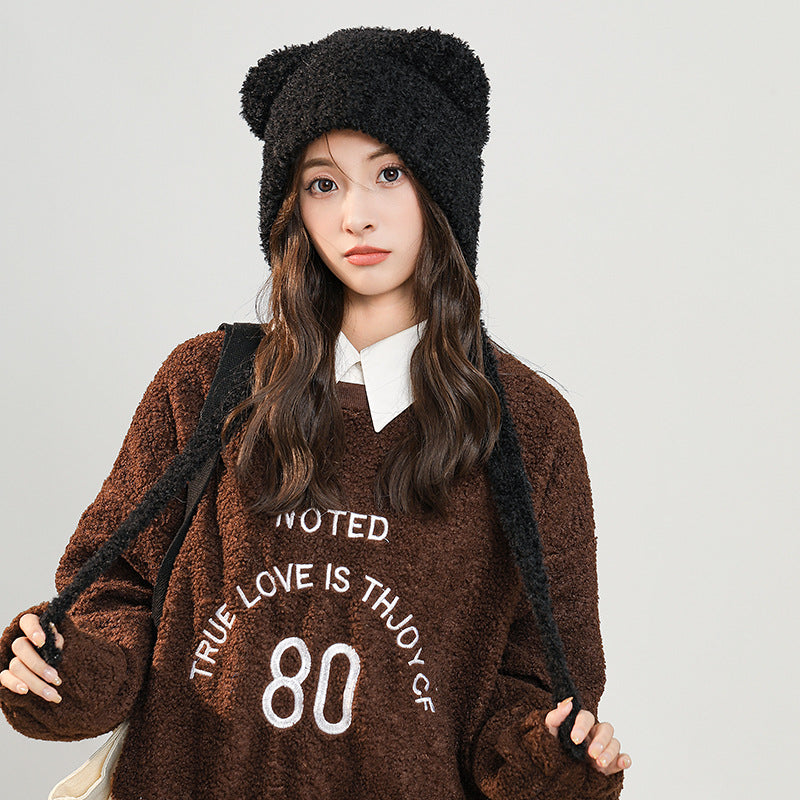 Japanese Style All-matching Warm Soft And Adorable Woolen Cap