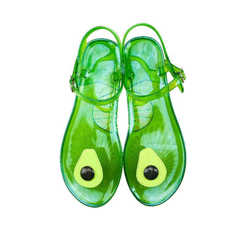 Women's Non-slip Soft Bottom Jelly Sandals Pineapple Beach