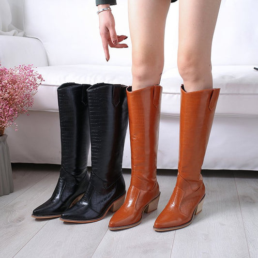 Pointed British All Match Knight Boots