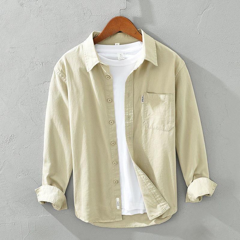Long Sleeve Cotton Shirt Loose Casual