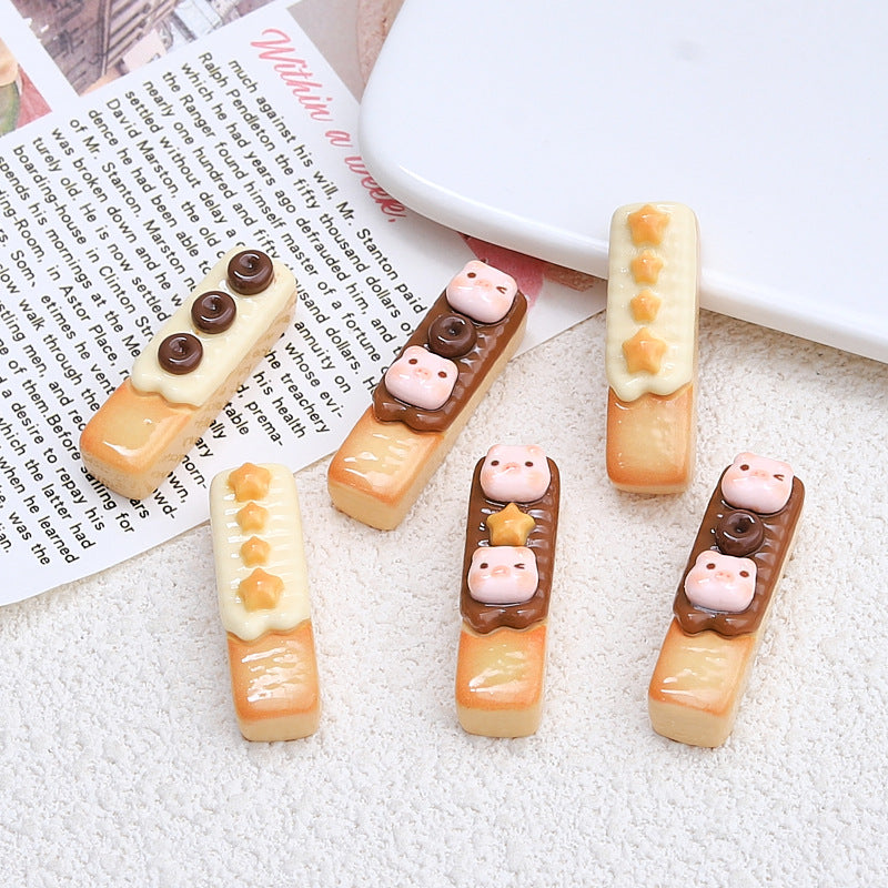 Resin Accessories Cartoon Diy Cream Glue Barrettes Hole Shoes Buckle Jewelry