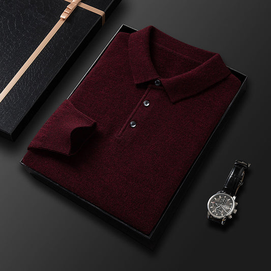 Efterår Casual Langærmet Polo Sweater