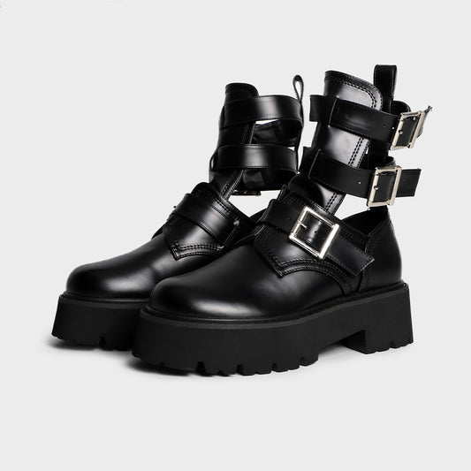 Wear Fashionable Round-headed Thick-soled Women's Boots