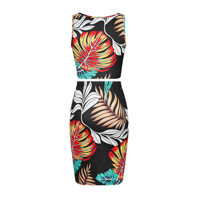Casual Two-piece Slip Dress Set