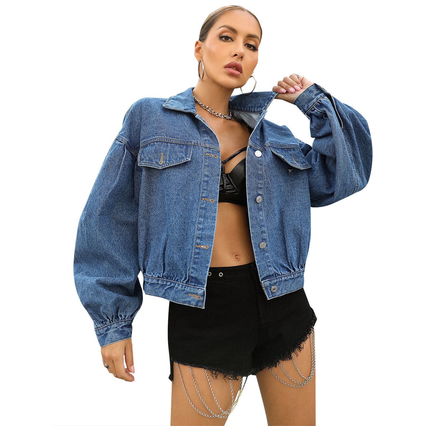 Casual Street Hipster Loose All Match Short Denim Jacket
