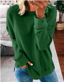 Spring Womens Casual Printed Hoodie With A Crew Neck And Fleece Lining