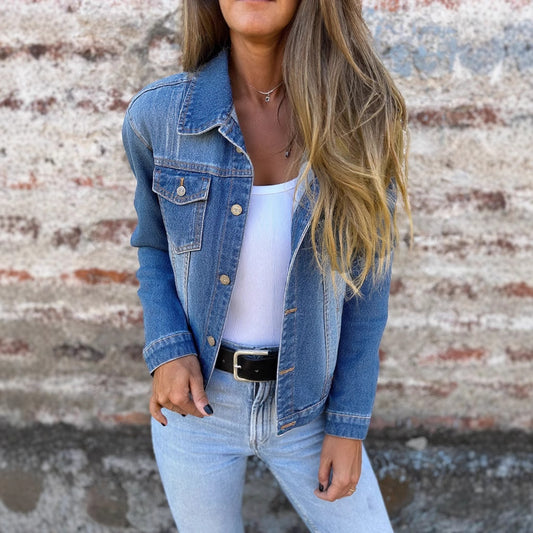 European And American Spring And Summer New Denim Jacket Coat Top Clothes