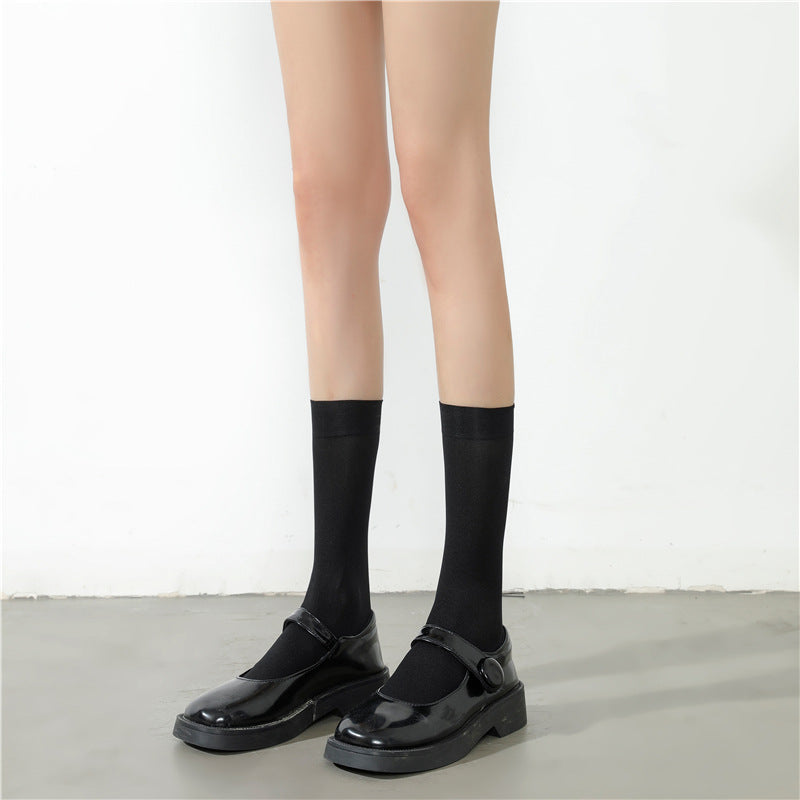 Solid Color Velvet Over Knee Socks JK Accessories