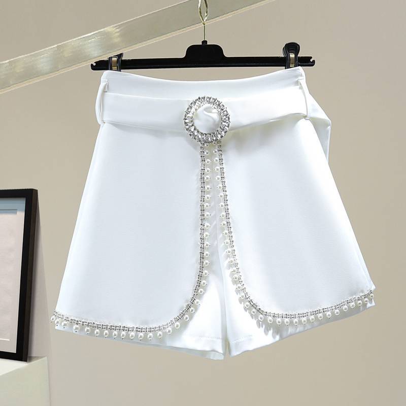Summer New Fashion All-match Summer White High Waist