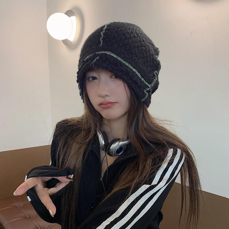 Knitted Wool Hat With Ear Protector