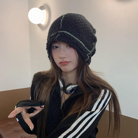 Knitted Wool Hat With Ear Protector