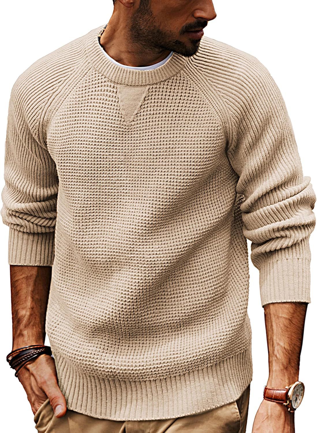Men's Retro Heavyweight Thickened Sweater Loose-Fit Casual Knitwear