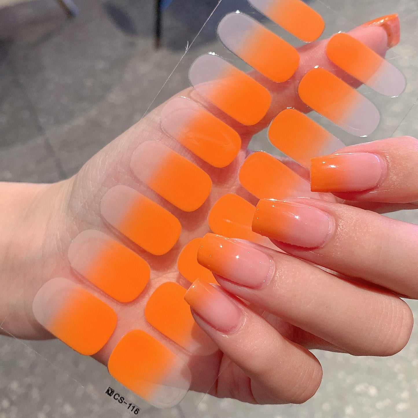 Gradient Color Nail Sticker Spring And Summer Comely Finger