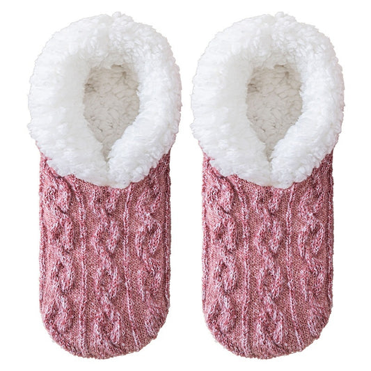 Fleece Lined Padded Warm Keeping Lamb Wool Socks