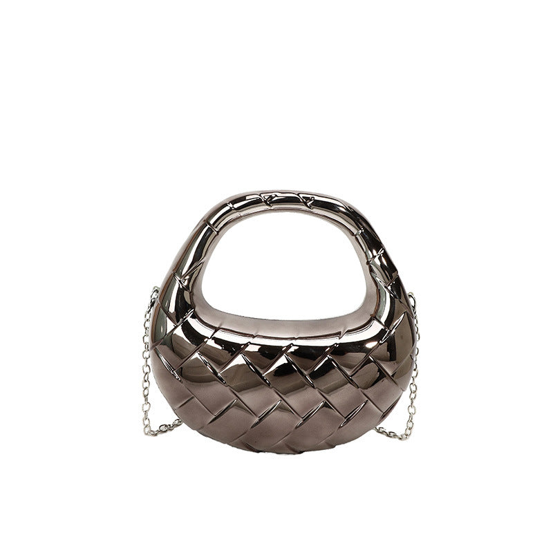 Dumpling   Bag Women's Fashion Rhombus Dinner Bag