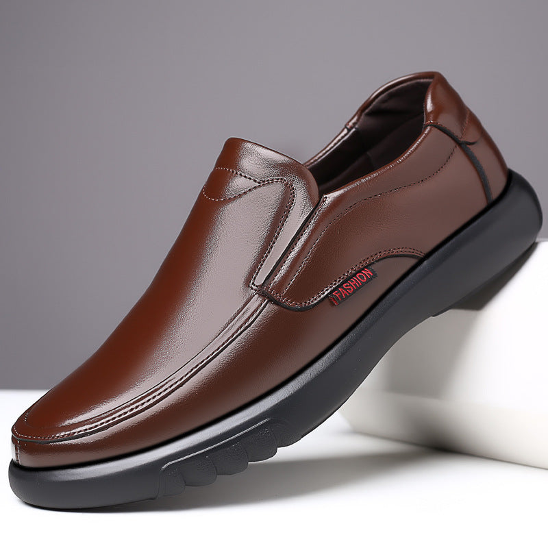 Soft-soled Soft Leather Non-slip Shoes For The Elderly