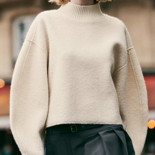Trendy All-match Fashion Løs Sweater til Kvinder