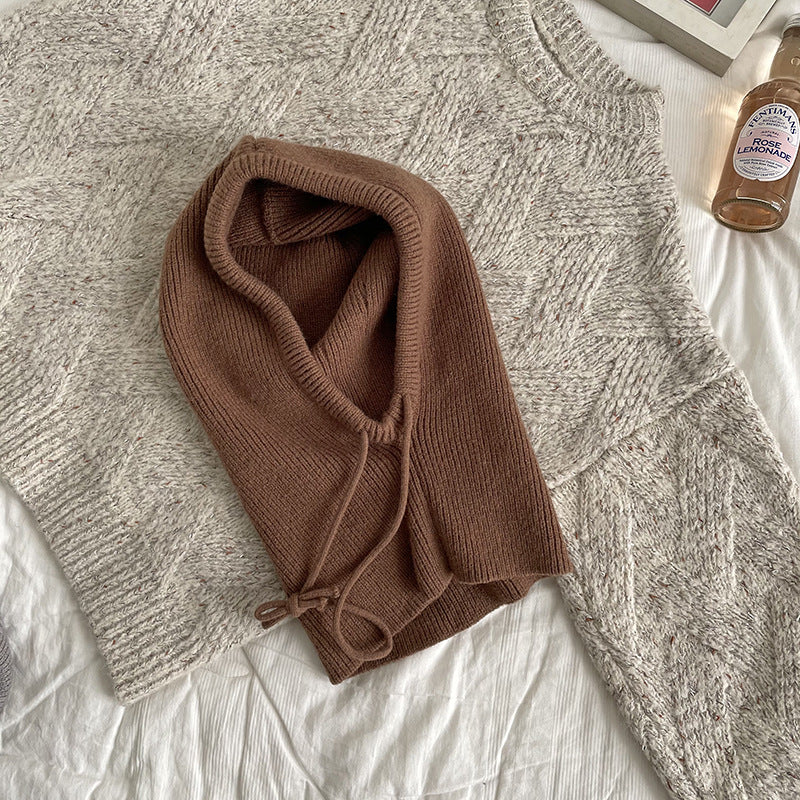 One-piece Knitted Wool Bandana Cap