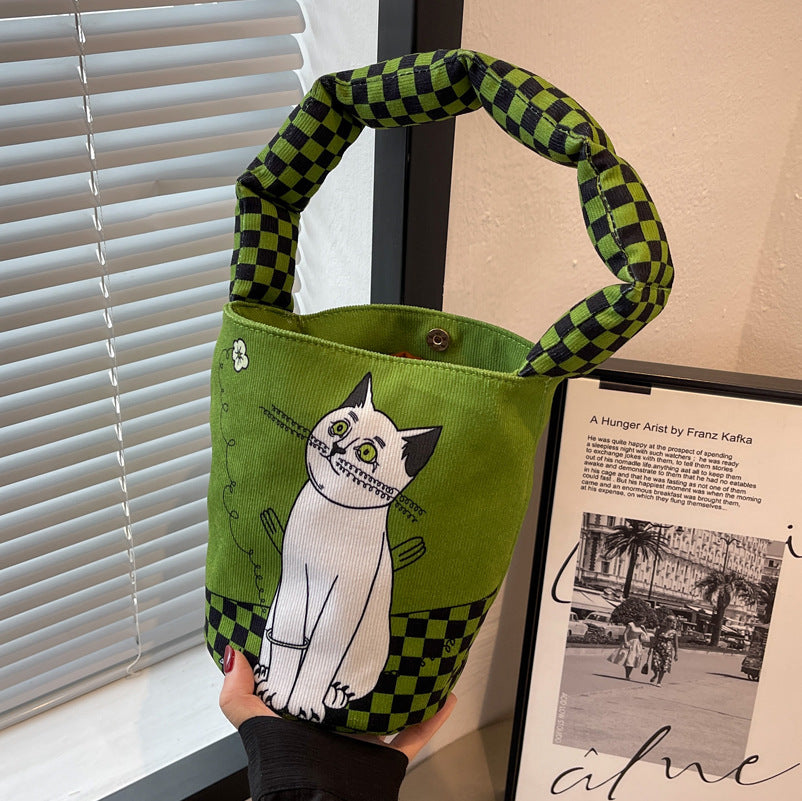 Popular Wild Canvas Bag Shoulder Underarm