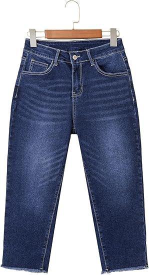 Womens Stretchy  Stylish Versatile Cropped Denim Jeans