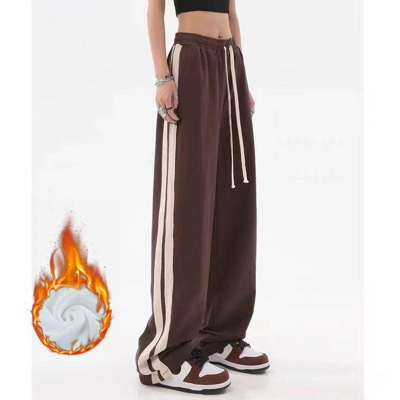 Retro Casual Women's Loose Hip Hop Wide Leg Track Pants
