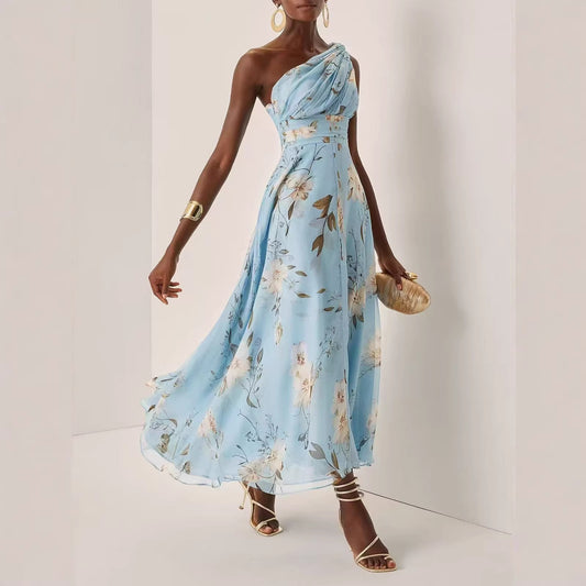 Fashionable Printed Maxi Dress