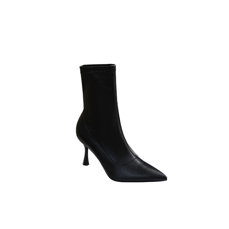 Women's Sexy Pointed Toe Stiletto Ankle Boots