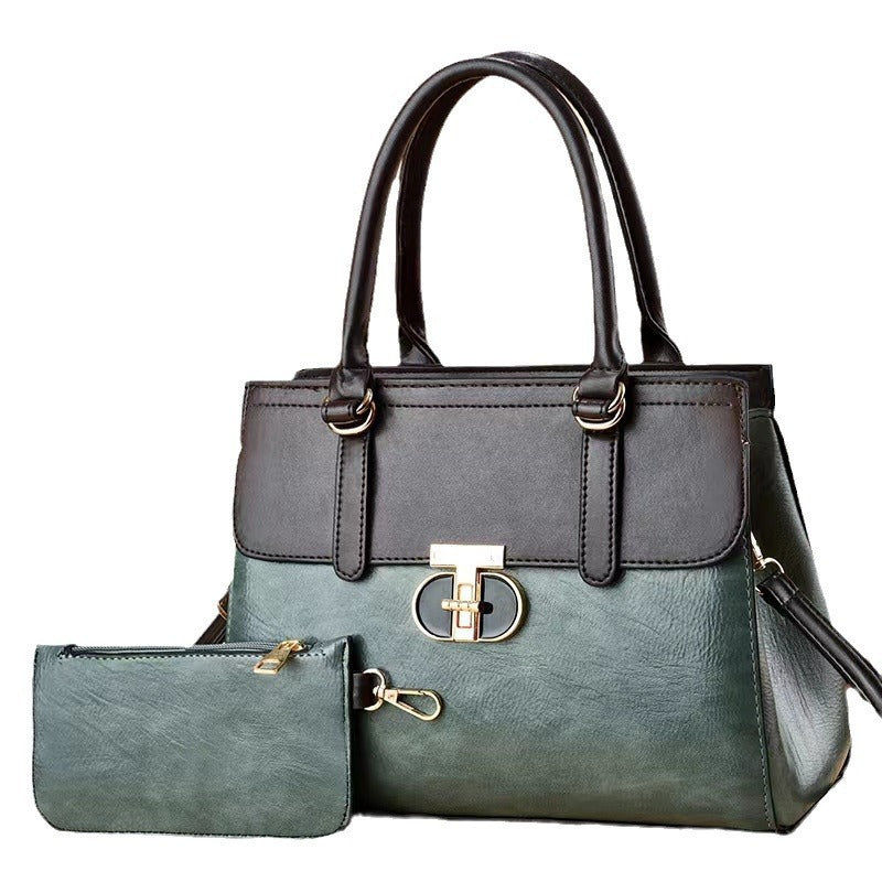 Two-piece Set Premium-feel Shoulder  Smaller Coordinating Bag