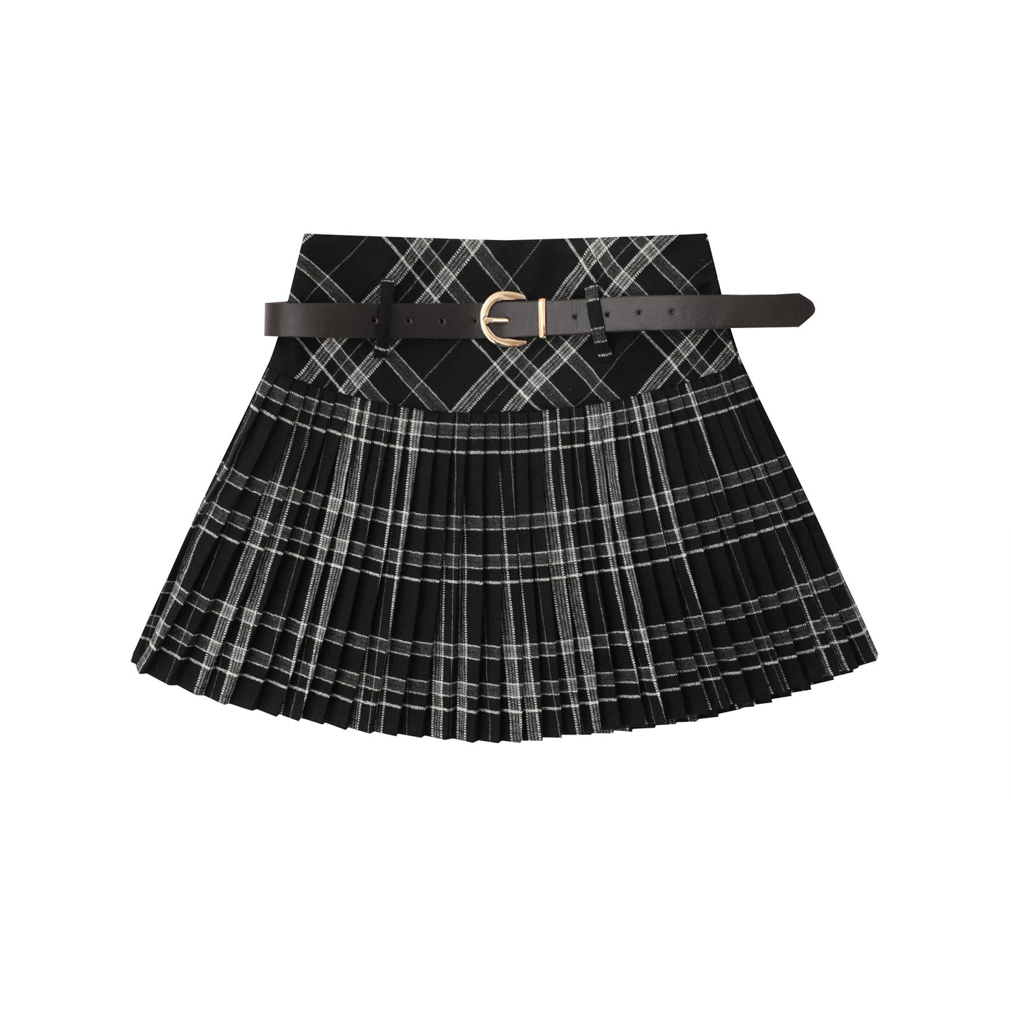 High Waist Slimming Sports Culottes College Classic Style Short Skirt