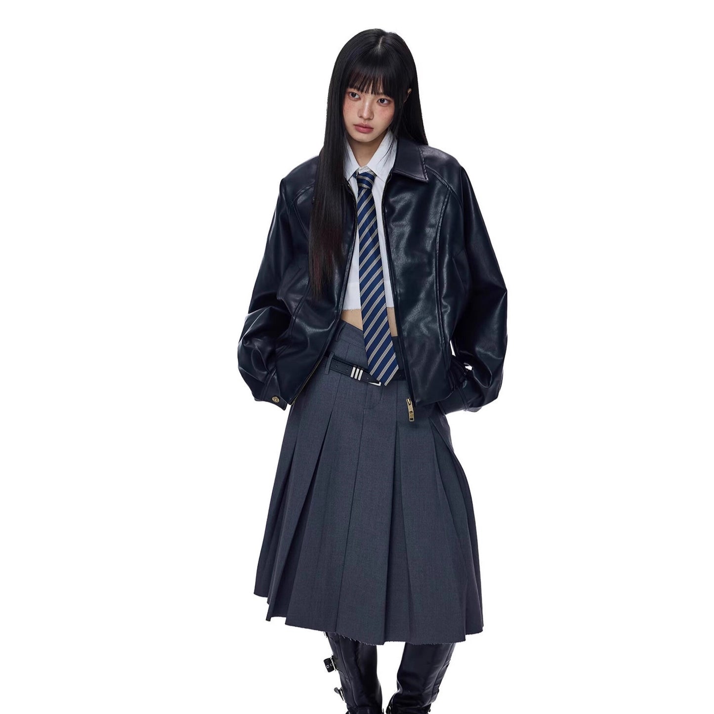 New Functional Relaxed-fit Versatile Brown Lapel Jacket