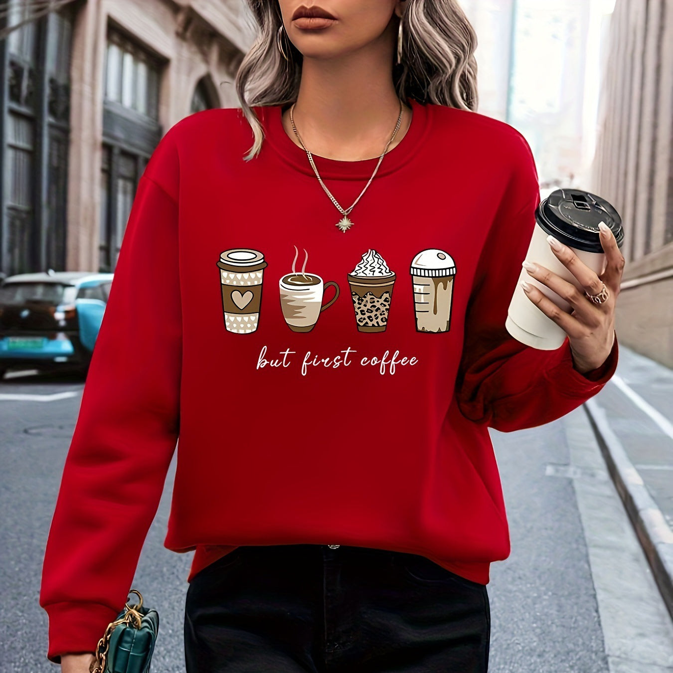 Europæiske og amerikanske plus size dametøj sweater